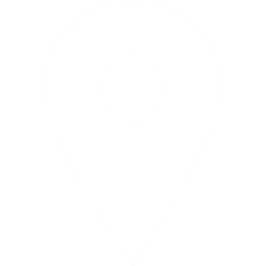 White Icon of a location pin.