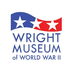 Wright Museum of World War II logo with red, white, and blue stars.