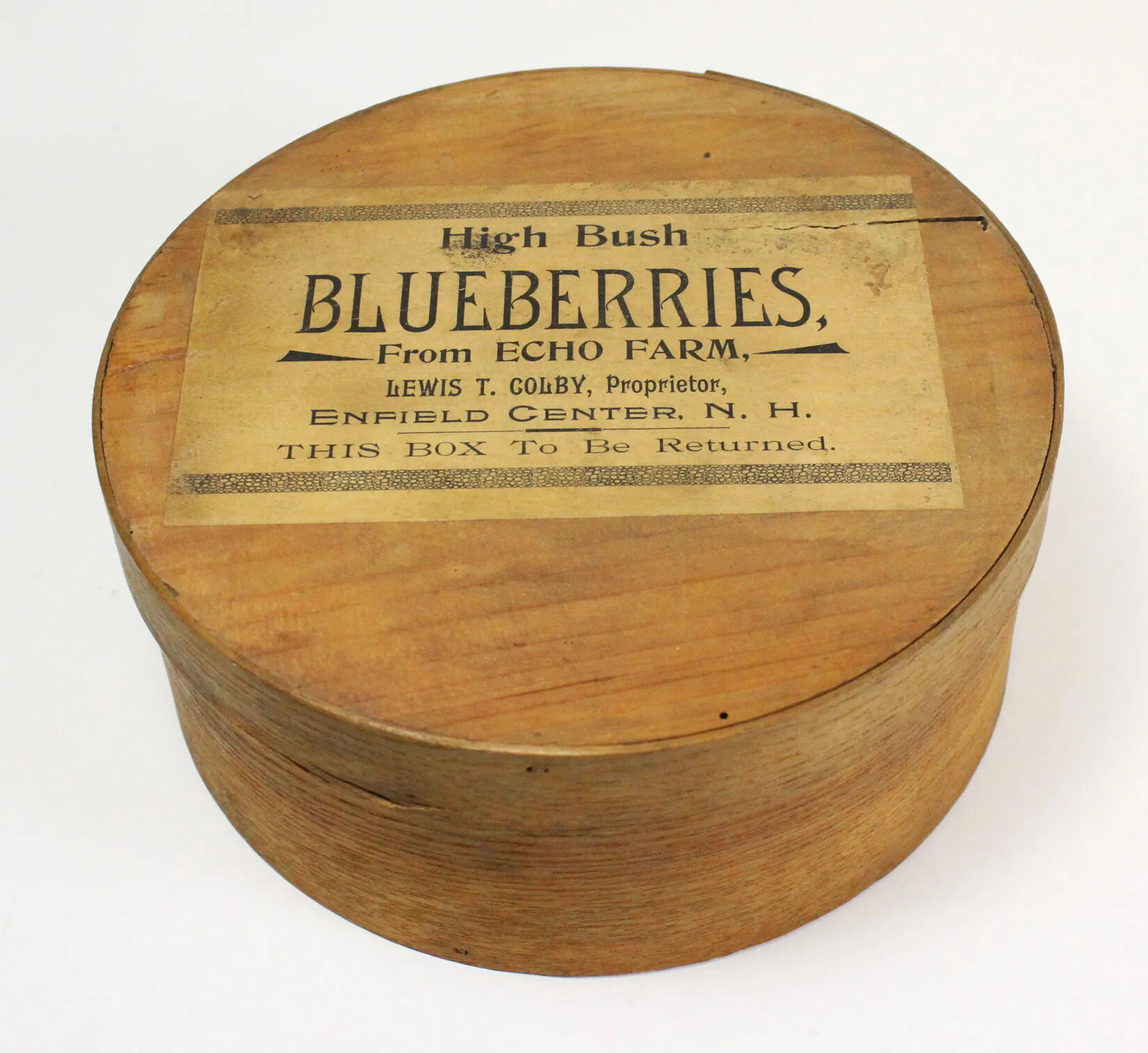 Photo of a box with a label on it